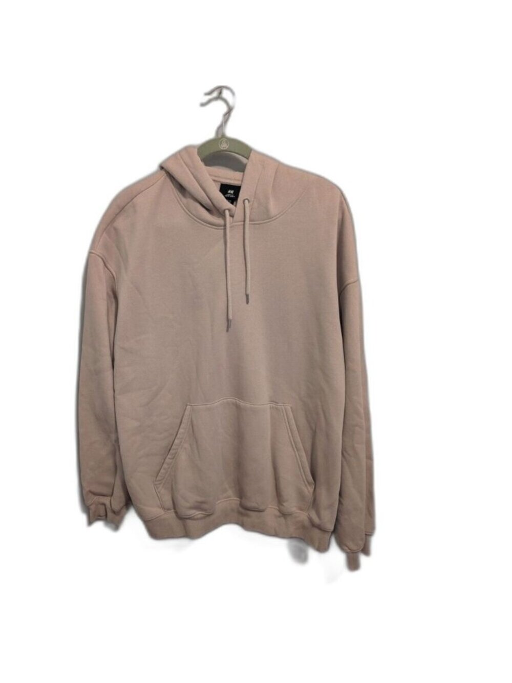 H&M Loose Fit Pullover Hoodie Cream Size XXL Gently Used
